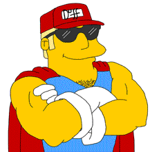 "Duffman, no puedo respirar"